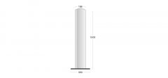 BCBD-168-1500-G Steel Bollard Cores