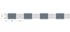 Esplanade 9000 Matting - 12mm Closed Construction - Single Wiper