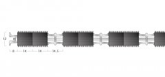 Topguard Matting - 12mm Closed Construction - Double Wiper 