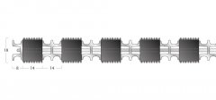 Topguard Matting - 18mm Closed Construction - Single Wiper 