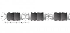 Topguard Matting - 18mm Open Construction - Double Wiper 