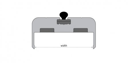 Fire Rated DEG/B Flat Profile Door Edge Guard