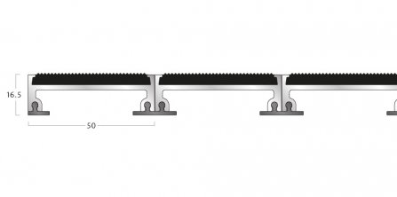 Esplanade 1000 - 18mm Closed Construction - Pvc Scraper Wiper