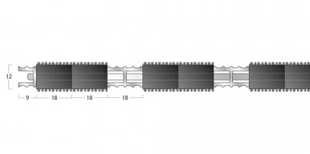 Esplanade 8500 Matting - 12mm Closed Construction - Double Wiper