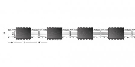 Esplanade 8500 Matting - 12mm Closed Construction - Single Wiper