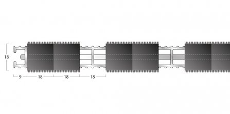 Esplanade 8500 Matting - 18mm Closed Construction - Double Wiper