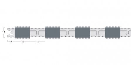 Esplanade 9000 Matting - 12mm Closed Construction - Single Wiper