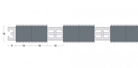 Esplanade 9000 Matting - 18mm Closed Construction - Double Wiper