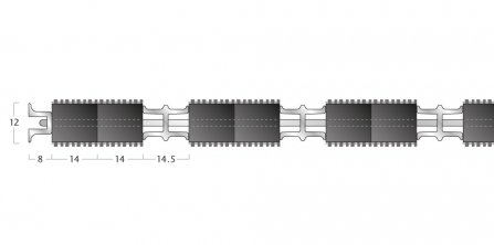 Topguard Matting - 12mm Closed Construction - Double Wiper 