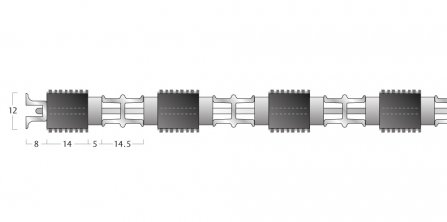 Topguard Matting - 12mm Open Construction - Single Wiper 