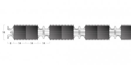 Topguard Matting - 18mm Closed Construction - Double Wiper 