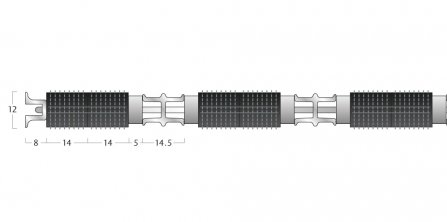 Tyreguard Plain Matting - 12mm Open Construction - Double Wiper 