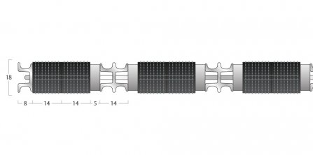 Tyreguard Plain Matting - 18mm Open Construction - Double Wiper 