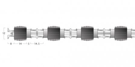 Tyreguard Matting - 12mm Open Construction - Single Wiper