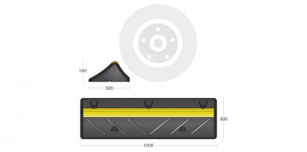 WS-HGV-150 HGV Wheelstop