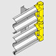 API-760D and API-1100D I Beam Posts – Double Rail