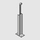 API I Beam End Post with Handrail Extension