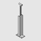 API I Beam Mid Post with Handrail Extension