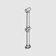 KS-42-MP Handrail Middle Post