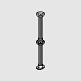 KS-50-CPB Sleeved Handrail Corner Post